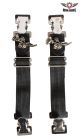 Alligator Boot Clips - Rose Design