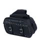 Motorcycle Leather Saddlebags with Studs