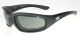 Spider Eyez™ Eva Foam Padded Motorcycle Sunglasses, Shatterproof Polycarbonate Lens, Matte Black