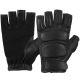 Men's Leather Motorcycle Gloves with Knuckle Protection, Anti-Skid Palm Grip, Soft Padding