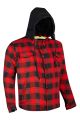Men's Motorcycle Flannel Shirt Jacket CE Armored Riding Shirt Aramid Reinforced Lining Quilted