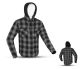 Men's Motorcycle Flannel Shirt Jacket CE Armored Riding Shirt Aramid Reinforced Lining Quilted Liner