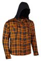 Men's Motorcycle Flannel Shirt Jacket CE Armored Riding Aramid Reinforced Lining Quilted Shirt