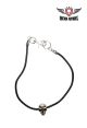 Leather-Like Skulled Biker Chain - 25