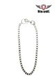 Chrome Squared-Loop Biker Chain - 25