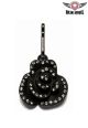 Black Rose (Rhinestone) Zipper Puller