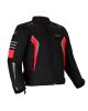 Dream Apparel Men's CE Armored Nylon & Mesh Motorcycle Red and Black Waterproof Biker Jackets