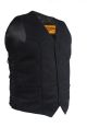 Black Canvas Motorcycle Vest