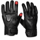 Dream Apparel Men’s Leather Motorcycle Gloves Perforated Leather Internal EVO-Mould Knuckle Protect